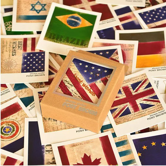 40 шт/ПАК творческий мир живописные открытки фон ломо карты для фото подарок