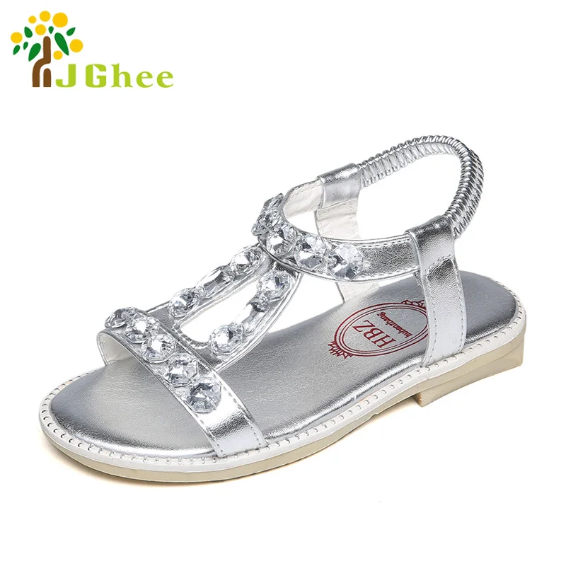 Сандалии детские из ПУ кожи со стразами 16 22 6 см|girls summer sandals|sandals princessgirls princess sandals |