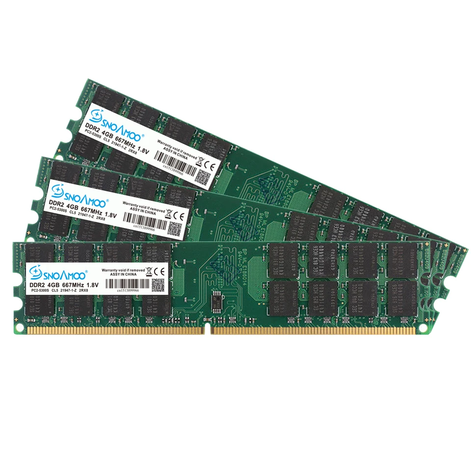 SNOAMOO оперативная память для настольного ПК AMD DDR2 4 Гб ОЗУ 800 МГц 667 240 Pin 1 8 в DIMM