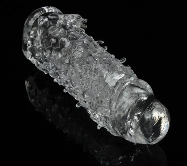 Рыбья чешуя очертания презервативы задержки пениса Extender многоразовые рукава для