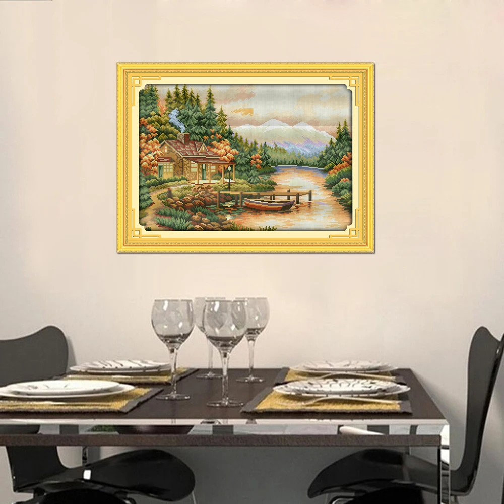Набор для вышивки крестиком Joy Sunday Sunset 11CT 14CT | Дом и сад