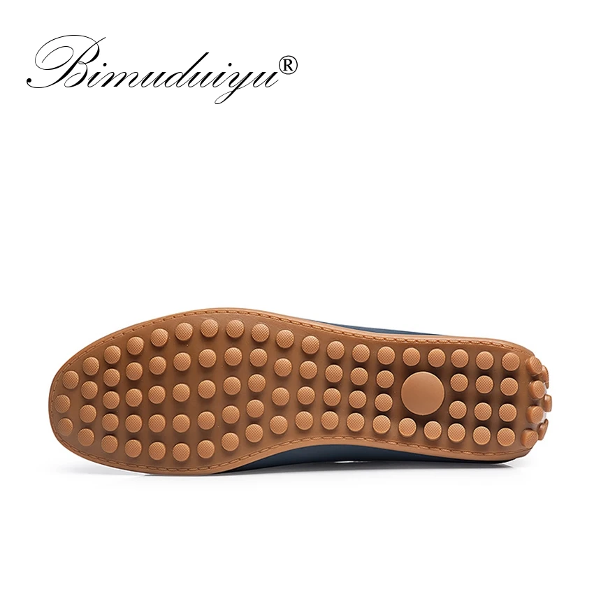 BIMUDUIYU Brand Summer Causal Shoes Men Loafers Breathable Holes Flat High Quality Leather Moccasins Driving | Обувь