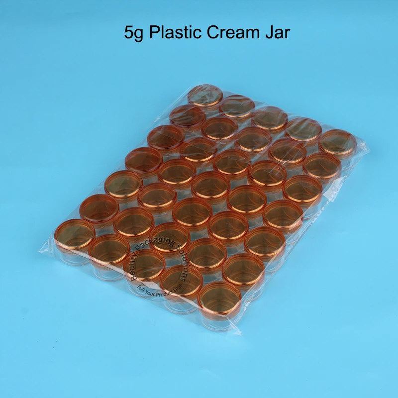 70 шт./лот оптовая торговля искусственная пластиковая банка для крема оранжевая 1/6