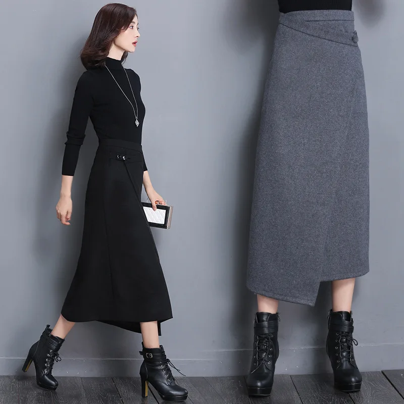 2019 модные весенние новые Faldas Largas Elegantes офисные юбки с талией женские ягодицы