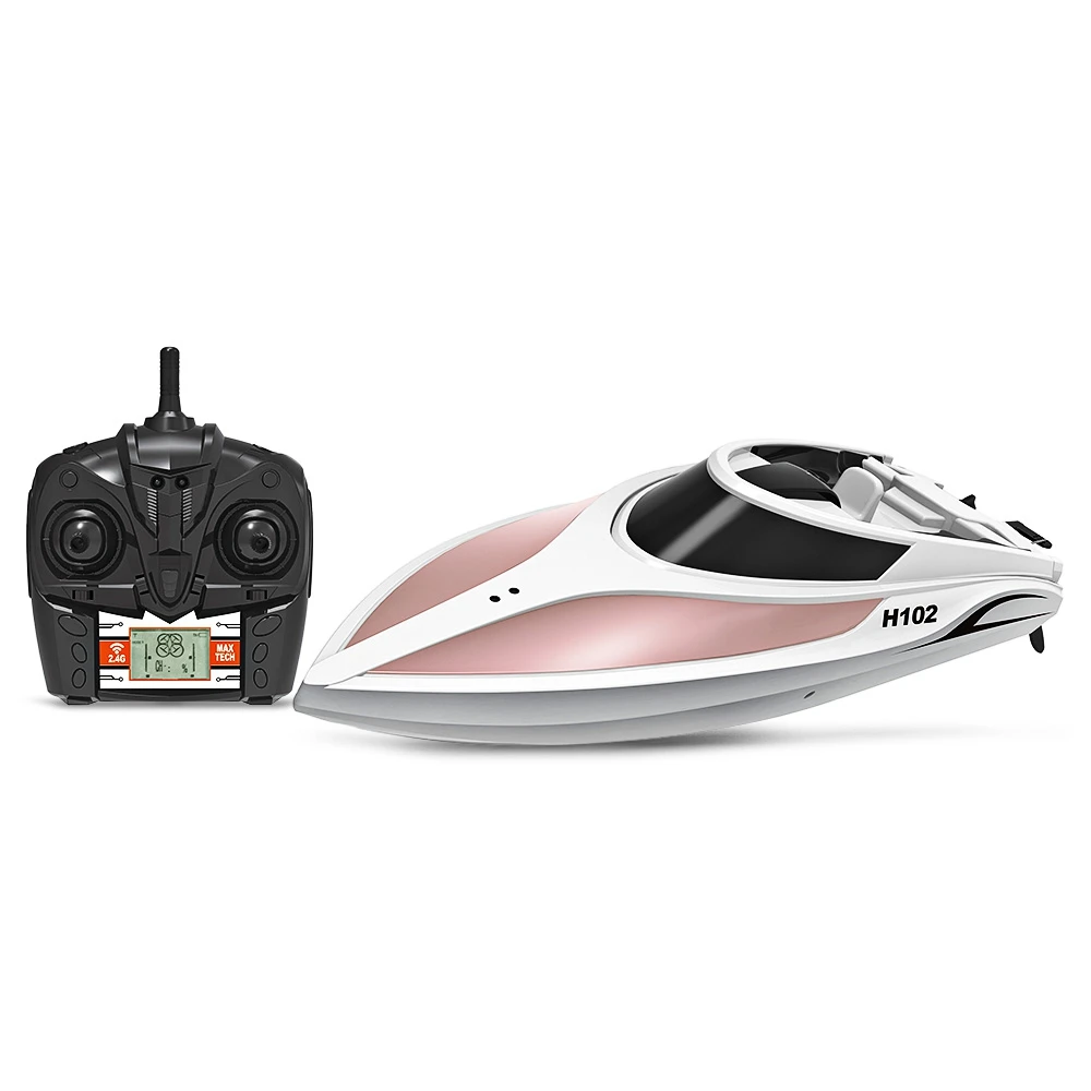 Радиоуправляемая гоночная лодка H102 RTR 26 28 км/ч/функция самозащиты/2 4 ГГц 4CH ЖК