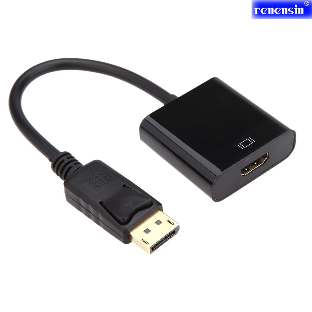 Renensin 1080p кабели DP Display Port Male to HDMI Female конвертер адаптер кабель для ноутбука Apple|display