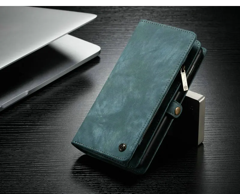 CaseMe кошелек на молнии для телефона samsung Galaxy Note 10 многофункциональные съемные чехлы для карт Galaxy S8 S9+ Note 8 9 S10 e