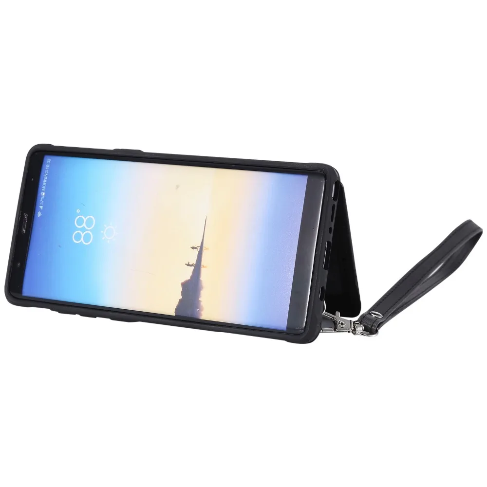 Чехол-кошелек для Galaxy Note 8 кожаный чехол с объемным цветком и подставкой