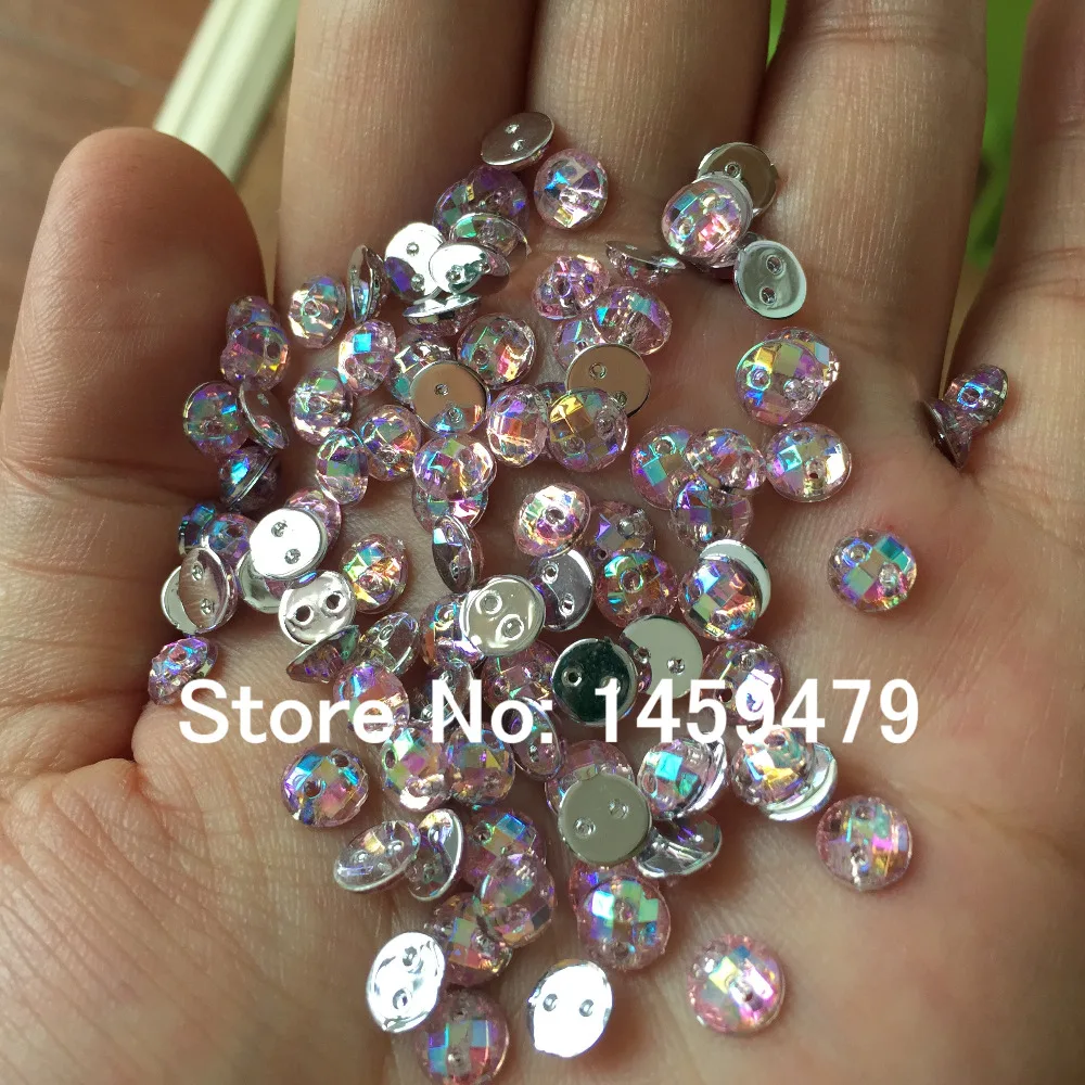 Мелкоячеистая поверхность маленькая тонкая круглая стразы 120 шт 6 мм светло