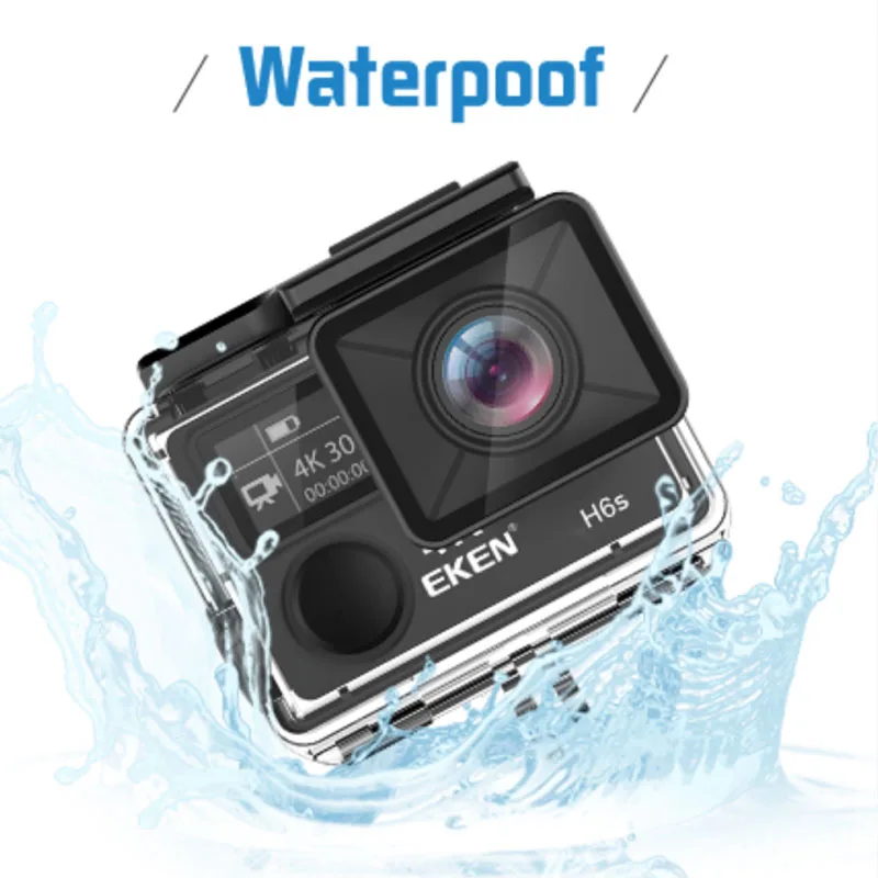 Экшн камера EKEN H6s Ultra HD 4K 14 МП водонепроницаемая Спортивная с дистанционным