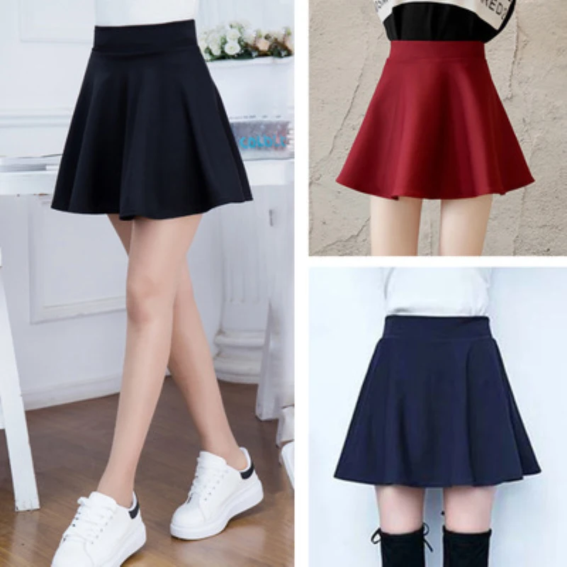 Новинка 2019 теннисная юбка для девочек черная шорты модная универсальная