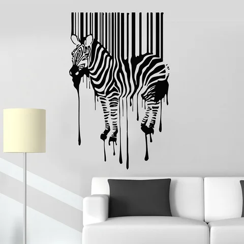 Zebra wall decal discount