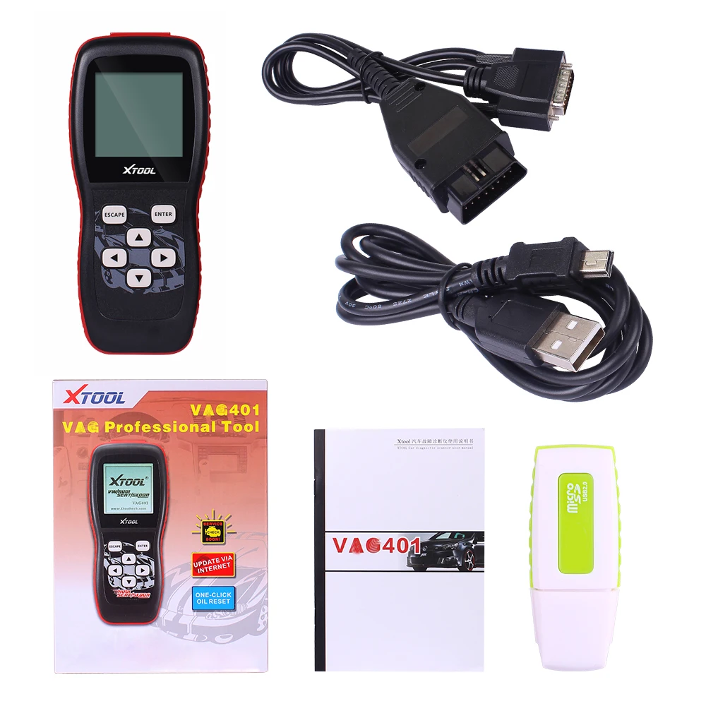 OBD2 XTOOL VAG401 двигателя считыватель кодов XTOOL VAG 401 код ридер для Ауди Шкода диагностический инструмент OBD 2 Автомобильный диагностический сканер