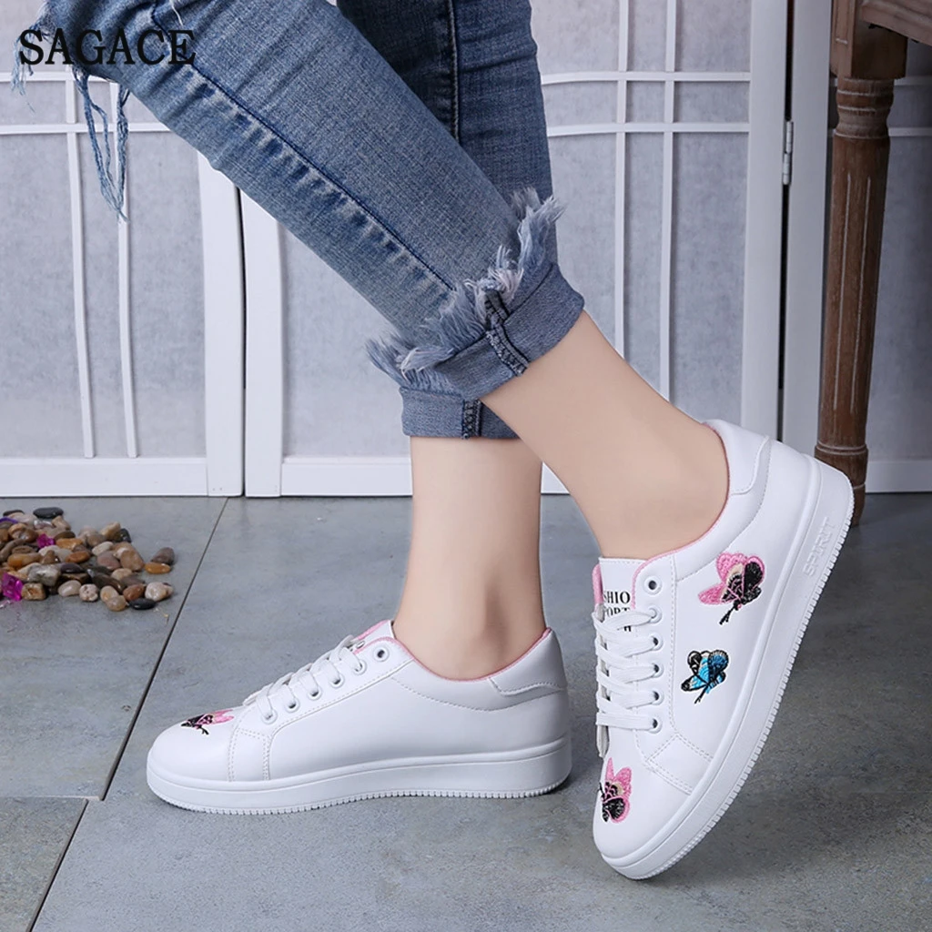 SAGACE классические модные женские белые кроссовки для студентов женская обувь на