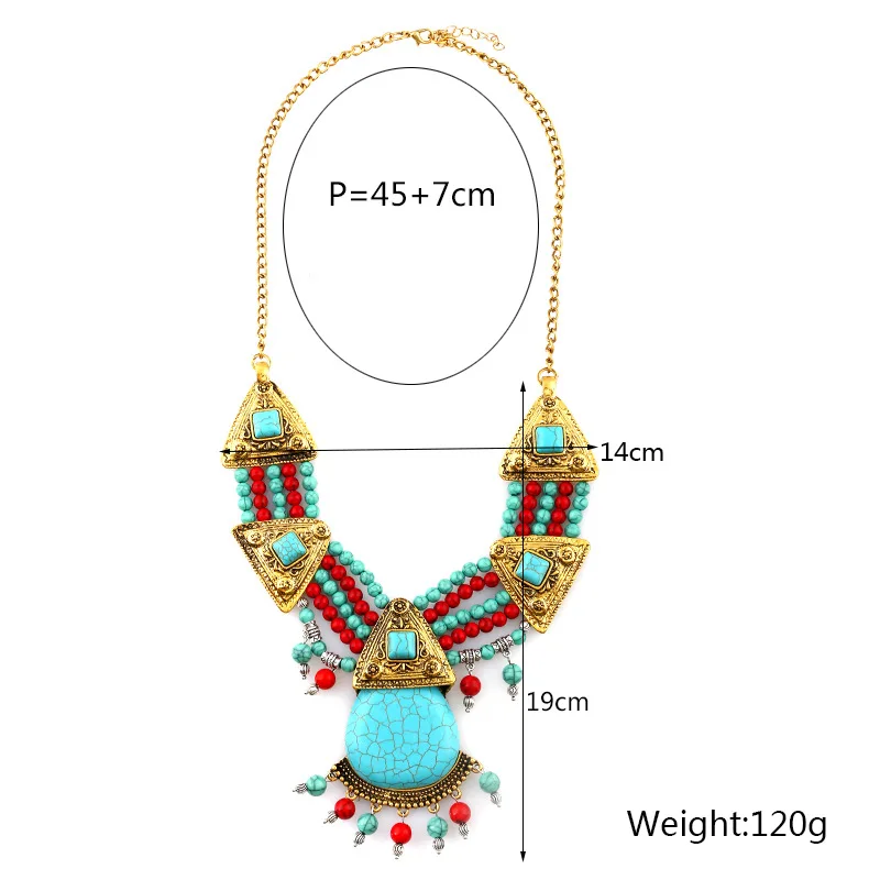 2019 горячее ожерелье из богемиума Модные женские Позолоченные Макси колье