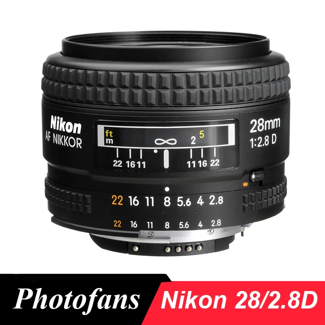 Nikon 28/2,8 D объектива NIKKOR AF 28mm f/2.8D линзы для D80 D90 D7200 D7100 D300 D500 D600 D610 D700 D750 D800 D810 D3 D4 D5 Df