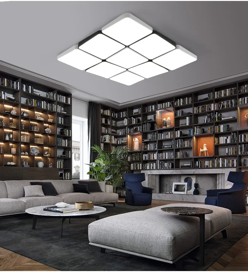 Ультратонкие потолочные светильники для гостиной с дистанционным управлением