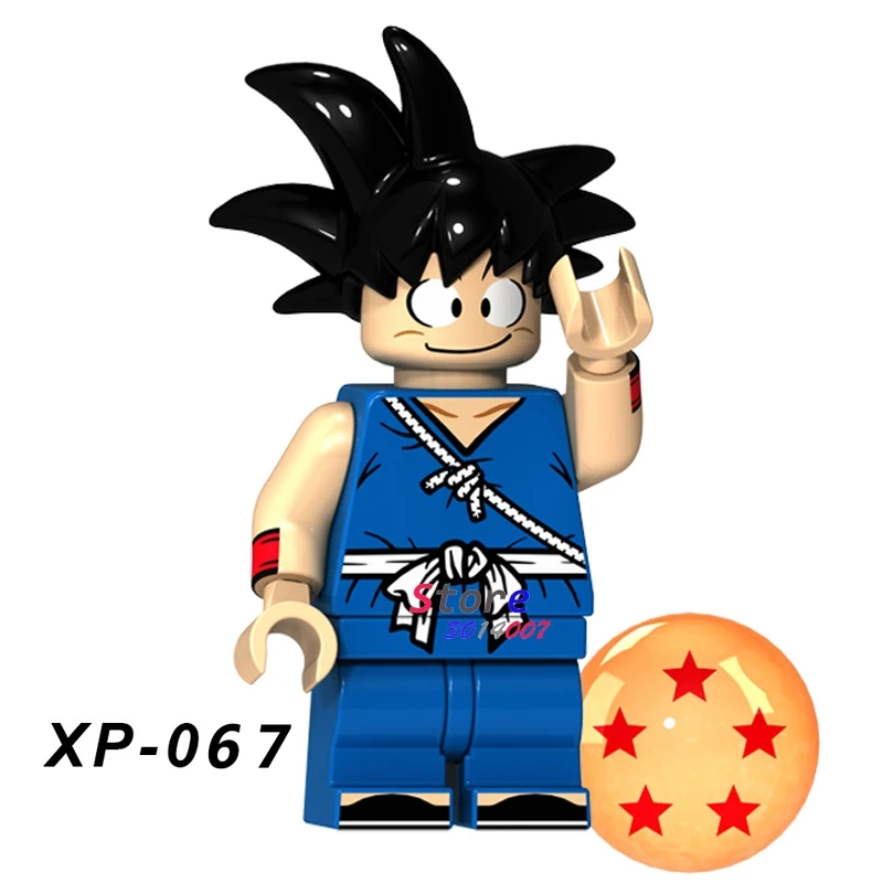 XP067 Один строительный конструктор Super Mario Bros Luigi Dragon Ball Z Torankusu мультфильм серии модель кирпич детские игрушки для детей - Цвет: XP067