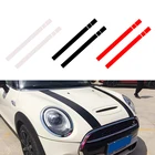 JEAZEA dWm2754536 черная, белая, красная виниловая наклейка на крышку капота автомобиля в полоску для MINI Cooper R50 R53 R56 R55