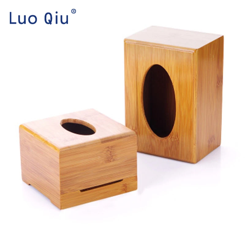 

Creative, simple, multi-purpose bamboo tabletop tissue box, paper drawing box, household living room drawing paper box