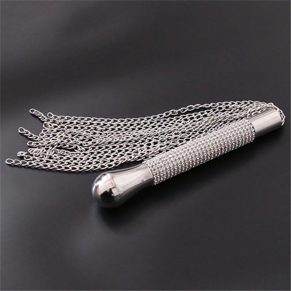 Adult Sex Toys for Woman SM whip diamond handle chain whisker BDSM Bondage Restraints Spanking Erotic sex cace products |