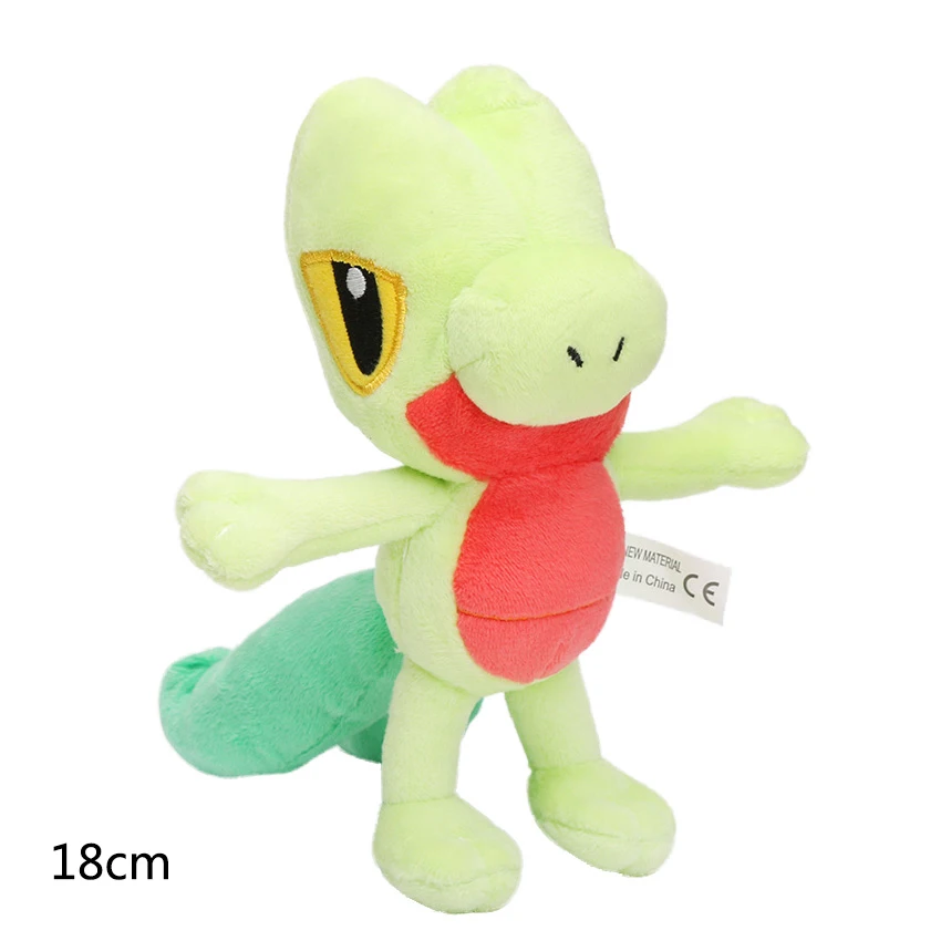 Карманный плюшевый джирачи джиггглипуф торшик Togepi Poliwhirl Cubone Totodile Ditto Treecko Snivy чучело куклы игрушки - Цвет: Treecko