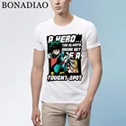 Футболка с изображением Аниме Boku No World, футболка с изображением героев мультфильма Моя геройская Академия, All Might Midoriya Izuku Bakugou Katsuki Boom Man, бесплатная доставка