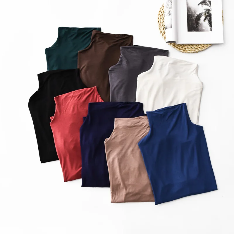LERFEY с высоким плотно облегающим шею воротником Slim Fit Футболка спецодежды офисные