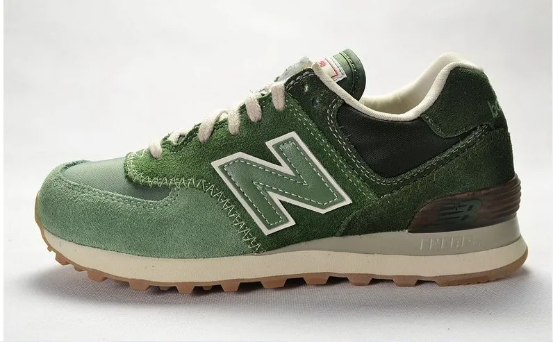 New Balance ML574 Мужская и женская обувь в стиле ретро нейтральная обувь для бега nb574 3 цвета - Цвет: Зеленый
