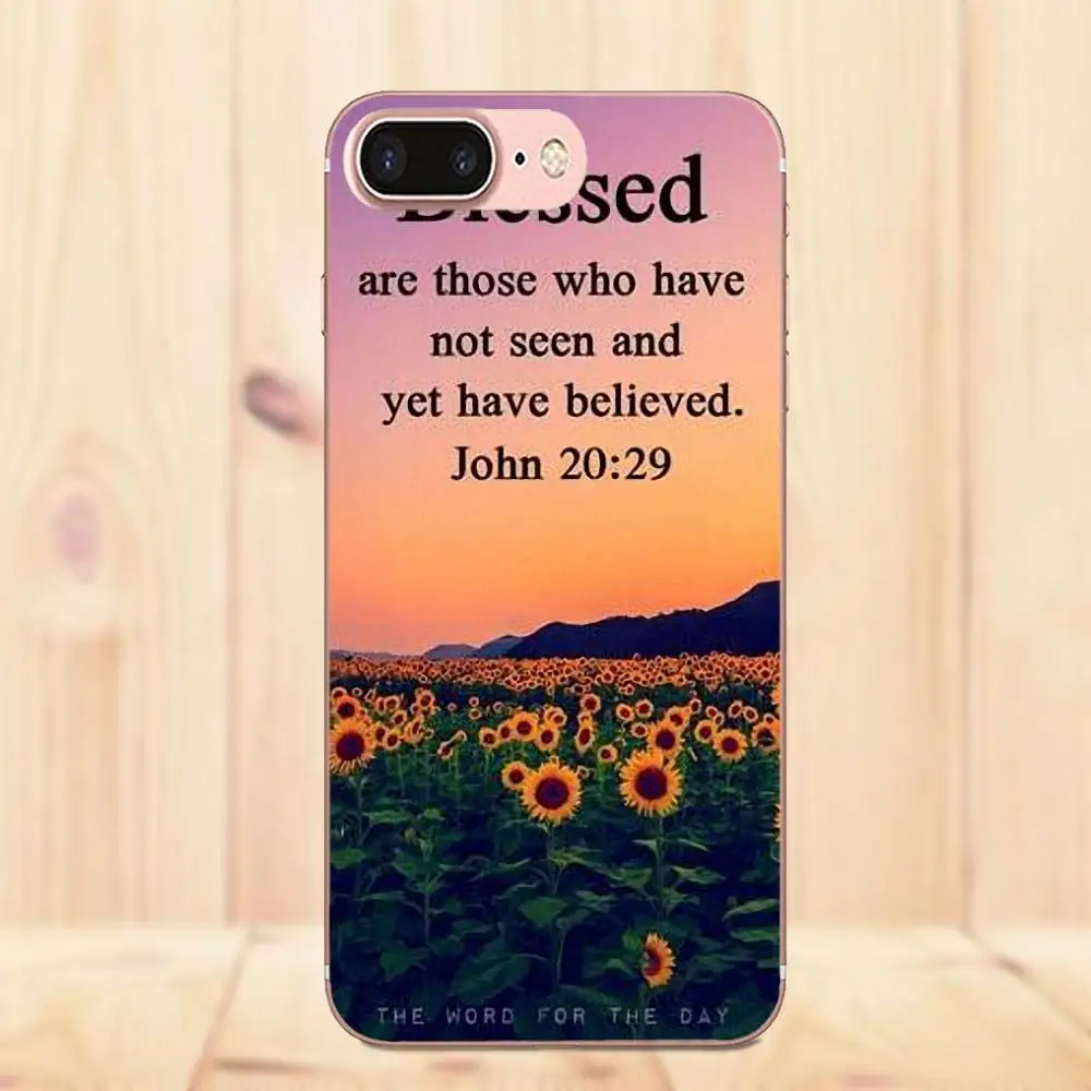Maerknon Bible Verse Philippians Jesus Christ Christian TPU Original For Apple iPhone X 4 4S 5 5C 5S SE 6 6S 7 8 Plus | Мобильные