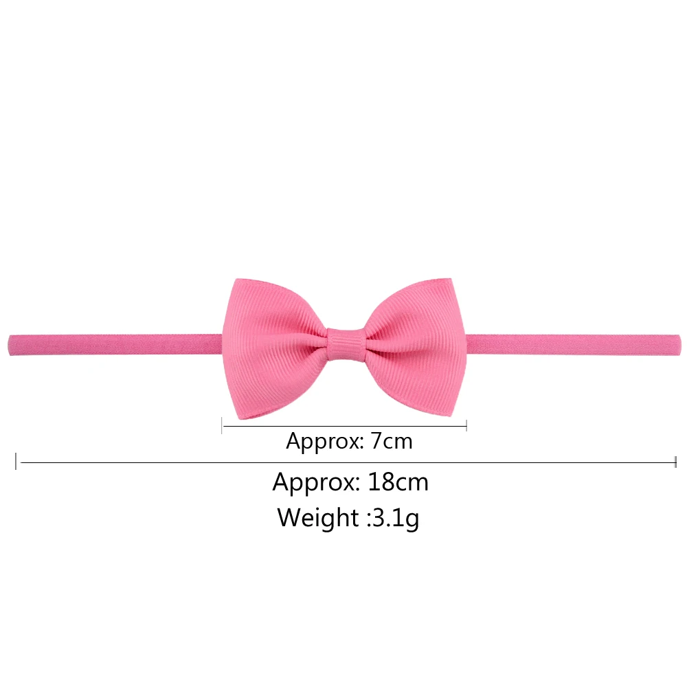 New Elastics Hair Headbands Ribbon mini Bows Headband Accessories for girls Wrap Hairband kids Headwear 20pcs/ lot | Детская одежда и