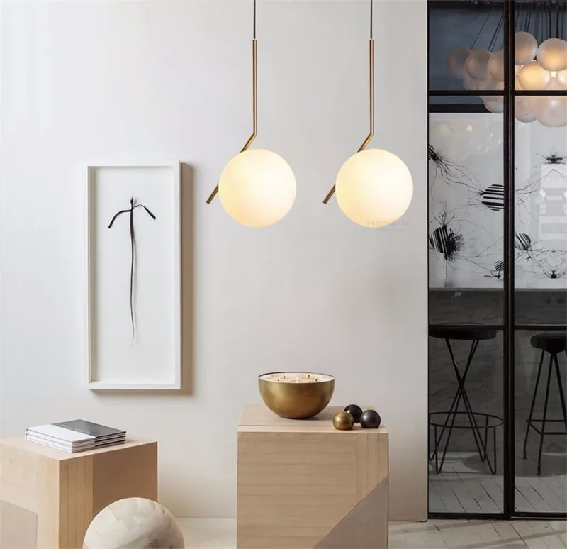 Современный минималистичный подвесной светильник в скандинавском стиле лампа