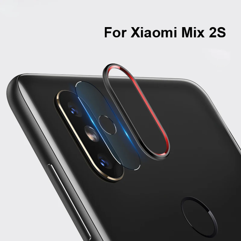 Для Xiaomi mi 6X Защитная пленка для объектива камеры + металлическое кольцо задней