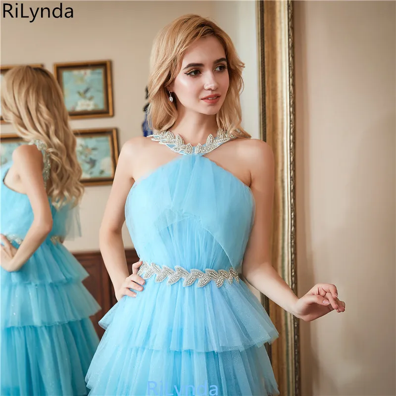New Arrival Long Prom Dresses Luxury Beaded Top Tank Sleeveless Crystals Satin Formal Evening Dress Party Gown Custom | Свадьбы и