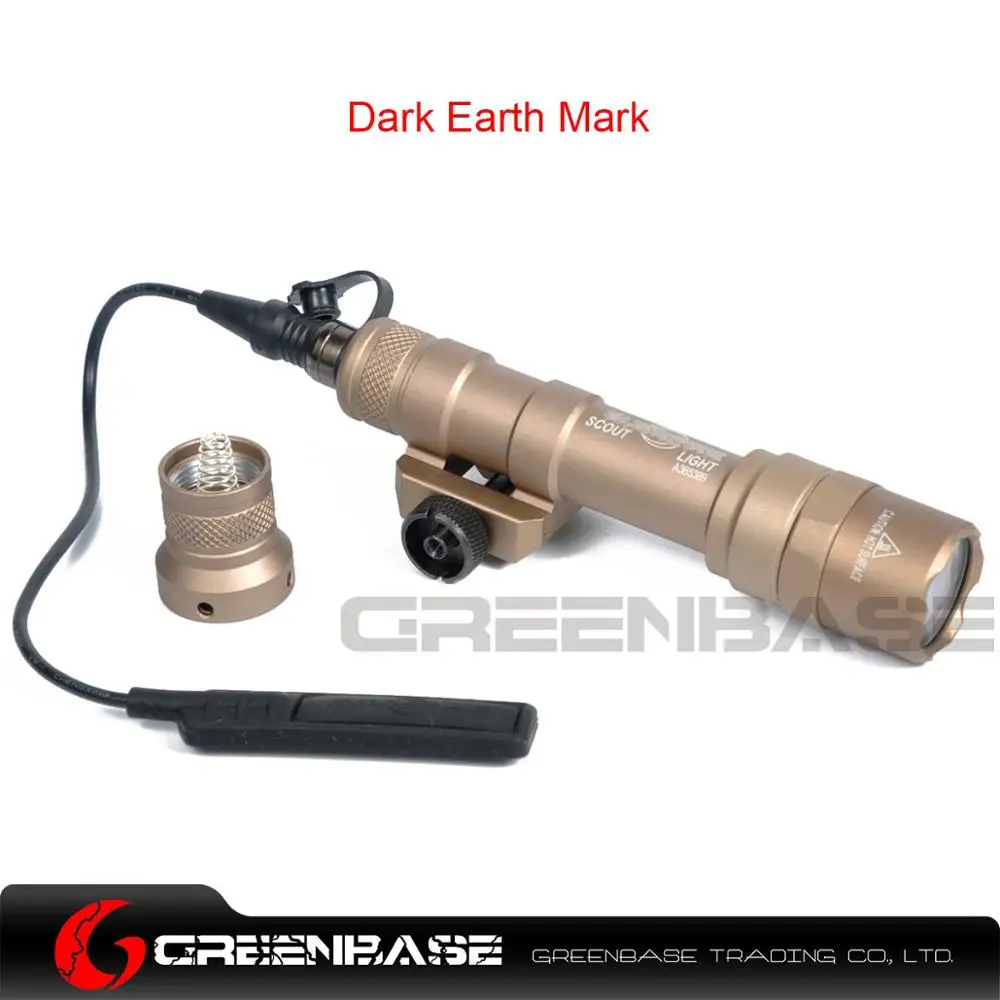 Greenbase SF M600B тактический пистолет M600 флэш-светильник мини-разведчик светильник светодиодный фонарь CREE оружейный светильник с дистанционным хвостовым переключателем - Цвет: Бежевый