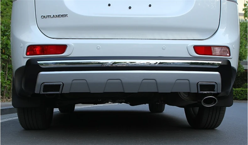ABS передняя+ задняя защитная крышка бампера для Mitsubishi Outlander 2013