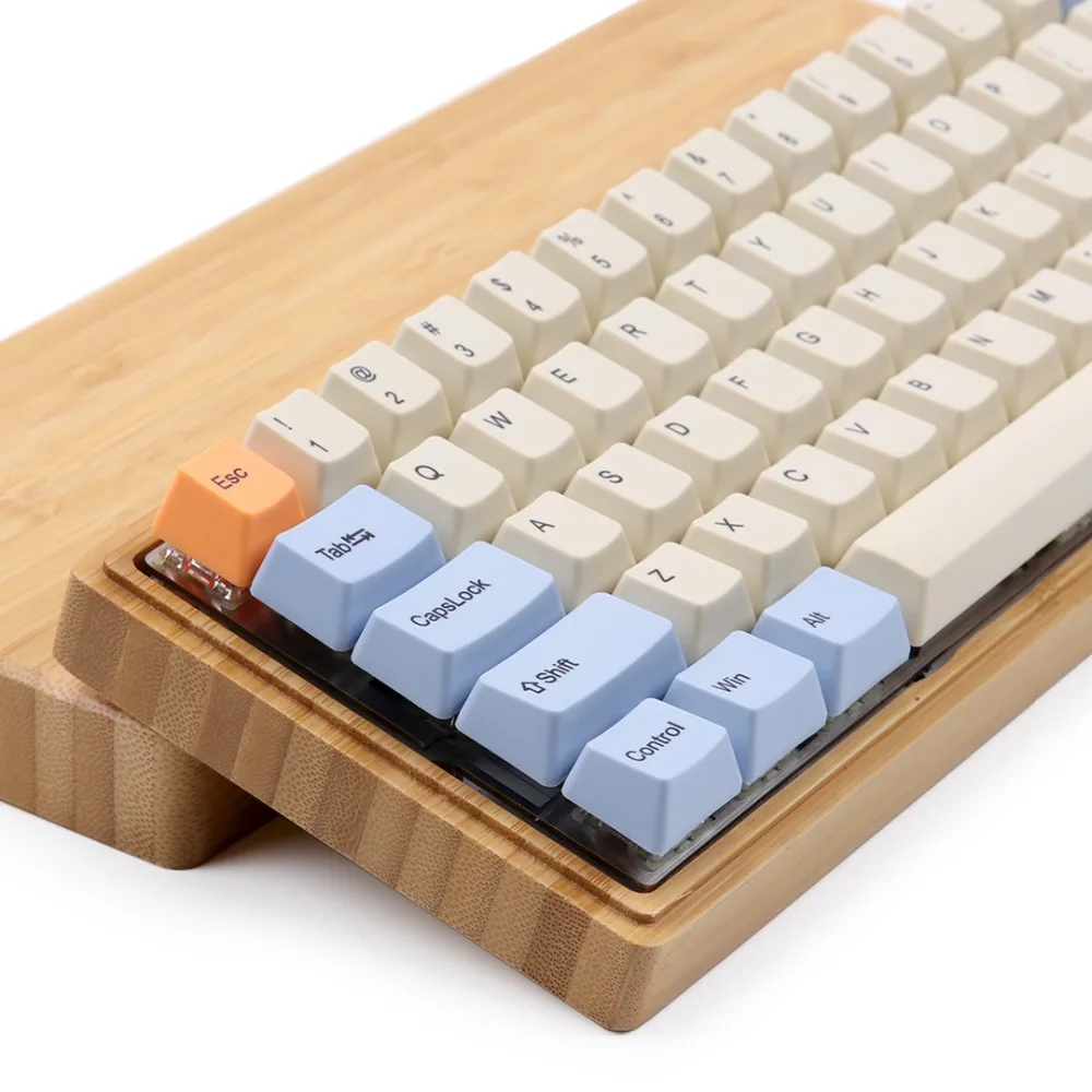 Синий бежевый оранжевый OEM Dye-Subbed Keycap толстый PBT для DZ60 GK64 mx механическая