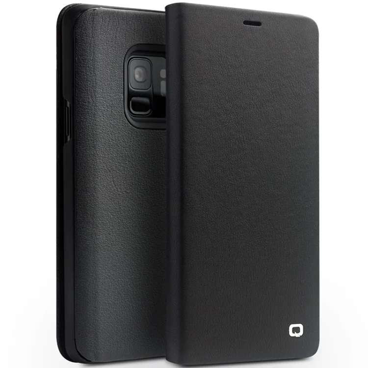 QIALINO Роскошный чехол в деловом стиле для samsung Galaxy S9, чехол из натуральной кожи с откидной крышкой для samsung S9 Plus 6,2/5,8 дюйма - Цвет: For S9