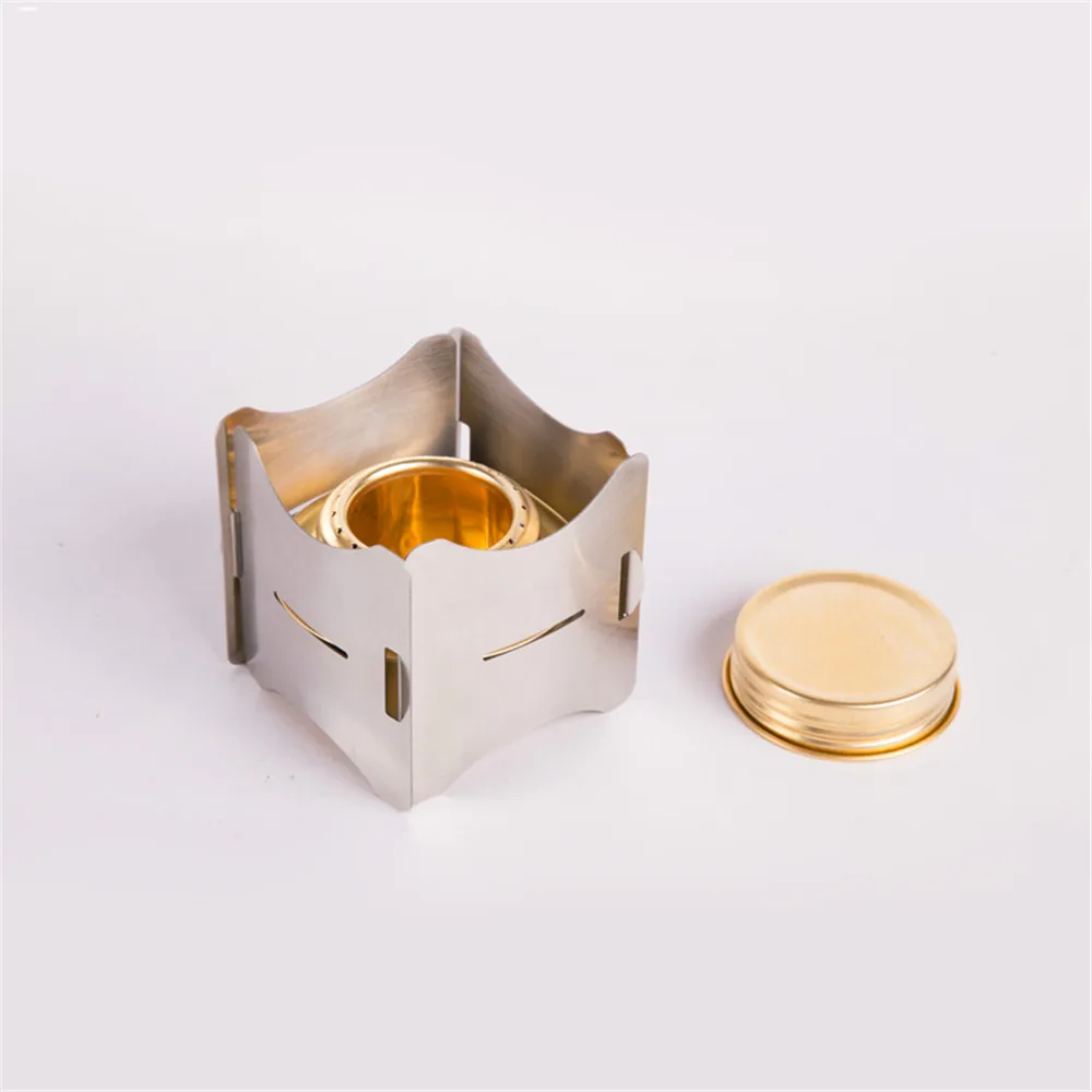 

Outdoor portable stainless steel solid alcohol stove portable windproof stove stove field