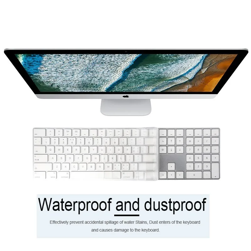 ТПУ крышка клавиатуры Для iMac новый шаблон Bluetooth Пыленепроницаемая клавиатура