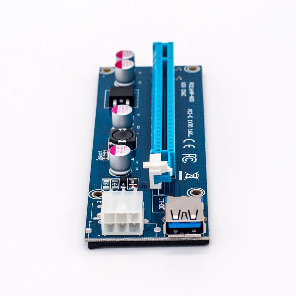 006C USB 3 0 PCI-E Riser Express 1X 4x 8x 16x расширитель переходника карта SATA 15pin папа-6pin кабель