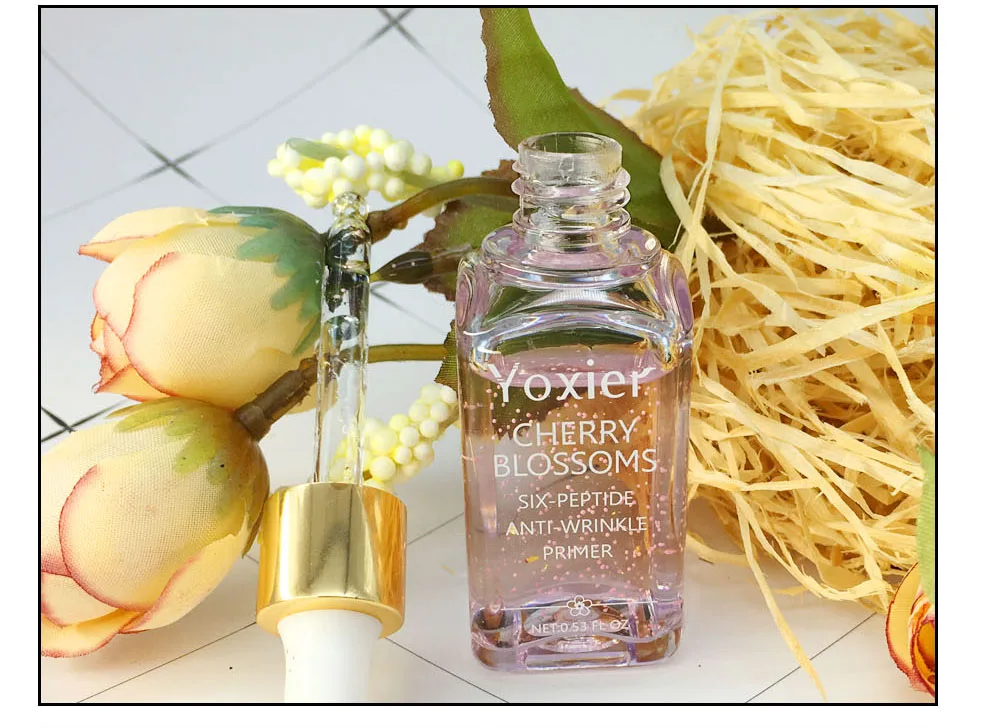 Yoxier, Новая основа для макияжа, отбеливающая эссенция, вишня, Праймер, макияж для лица, Профессиональная Красота, основа для макияжа