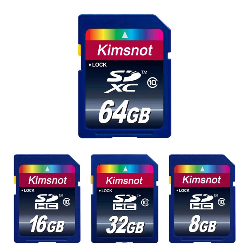 Kimsnot класс 10 32 ГБ 16 8 SDHC карта 64 Гб SDXC SD памяти Высокоскоростная C10 для DSLR камеры