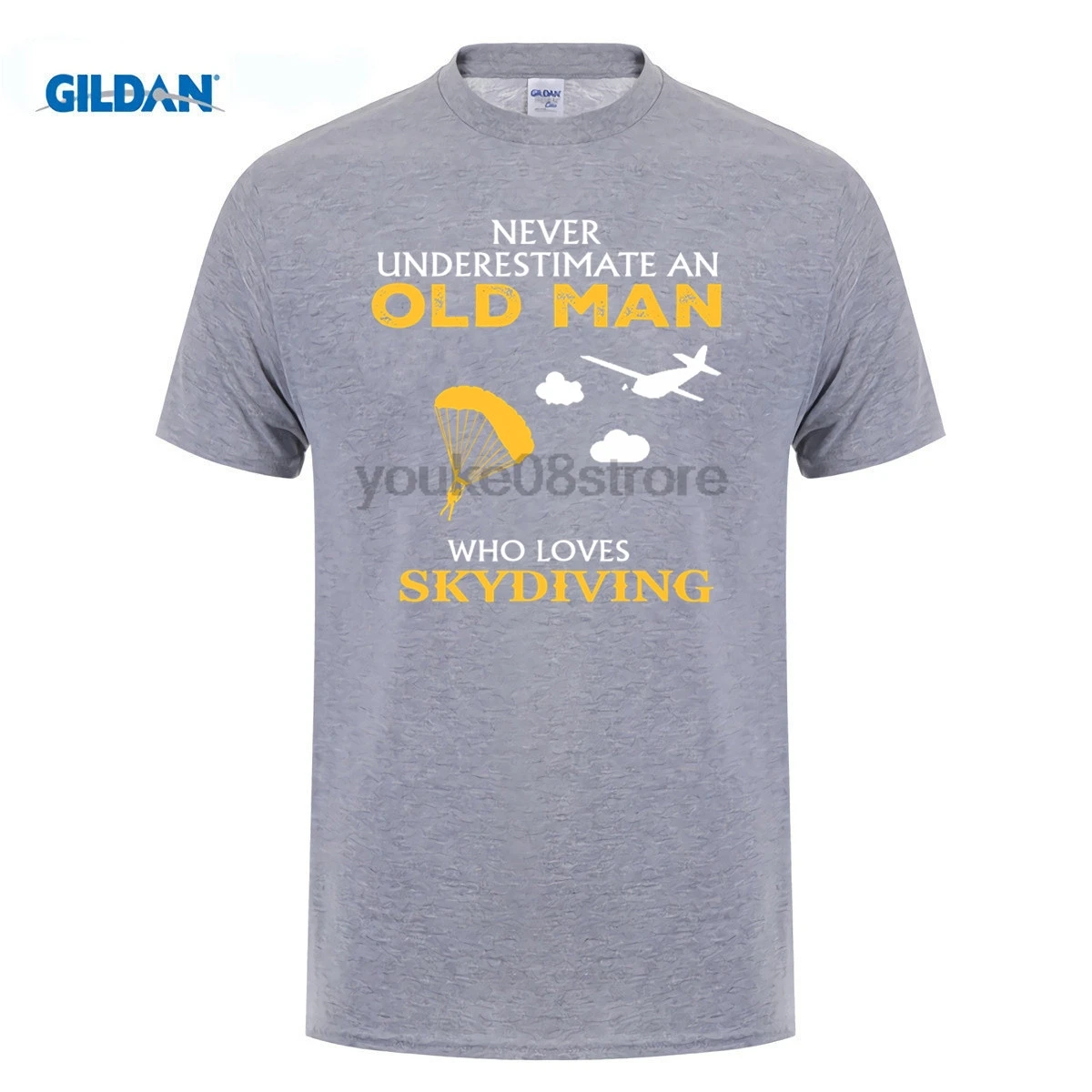 GILDAN хлопковая Футболка с круглым вырезом и принтом футболка для мужчин | Мужская