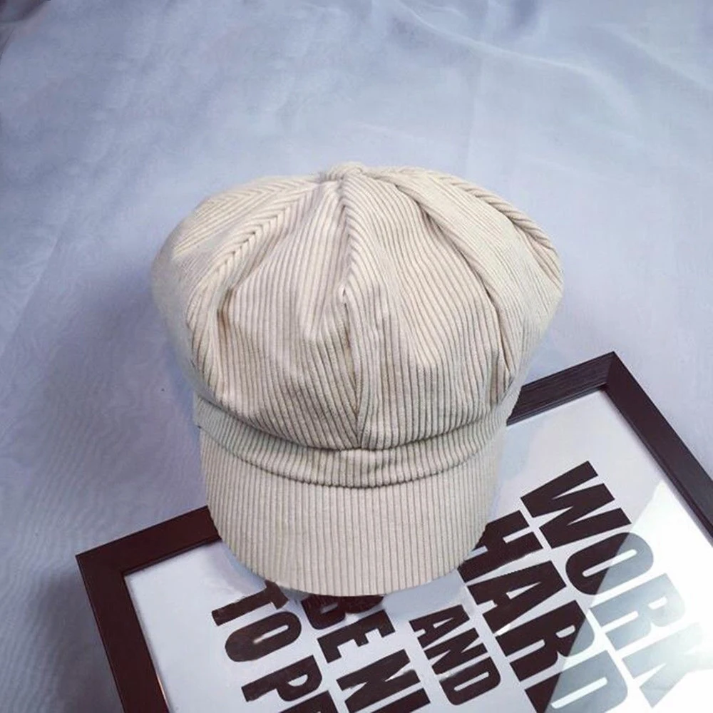 2018 корейский вельветовый женский берет в стиле винтаж шапка для девочек