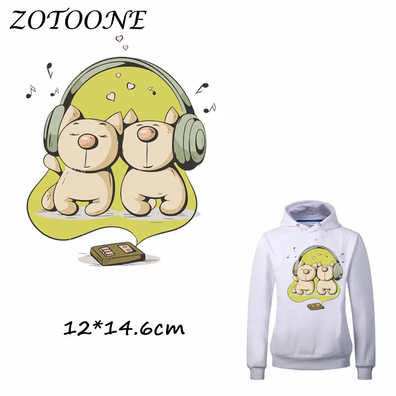 ZOTOONE передачи тепла для одежды наклейки гарнитура нашивки в форме собак футболки