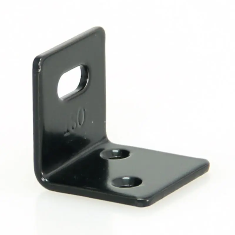 

Спрей-краска черный угол железный угловой скобы арматурный соединитель L форма Горизонтальное отверстие 2,0x25x25x24 Угол 20 шт