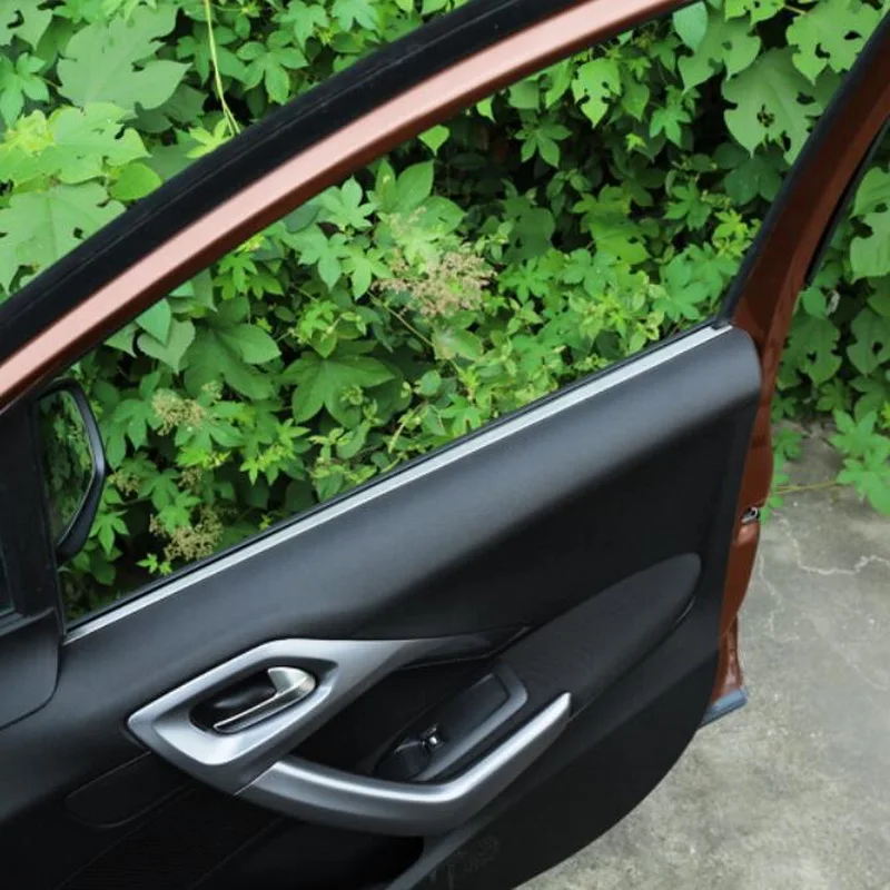 Tonlinker Автомобильная дверь, межкомнатные оконные края, наклейки для peugeot 2008-19, автомобильный Стайлинг, 4 шт., покрытие из нержавеющей стали, наклейка