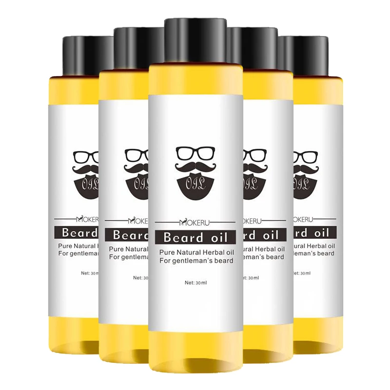 1 Pc 30ml Mokeru Organic Beard Oil Hair Loss Products Spray Beard Growth Oil for Growth Men Beard Grow Pro TSLM1