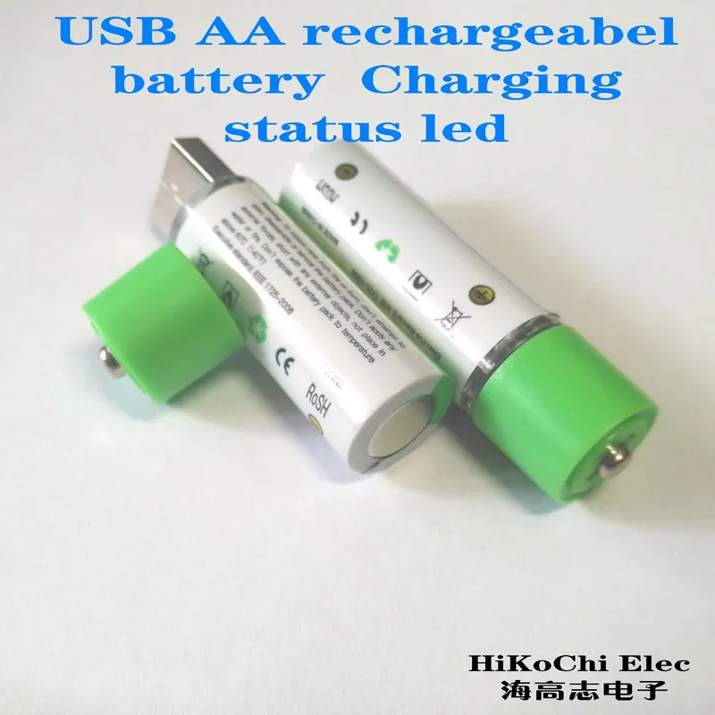 AA 14500 USB аккумулятор 1300mah 1 5 v аккумуляторная 14*50 мм состояние зарядки светодиодов